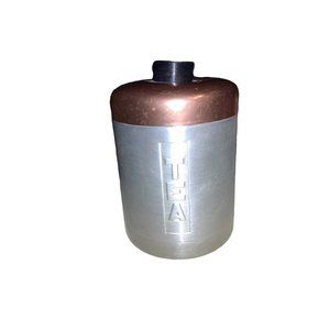 Tea Jar Canister Metal Tin